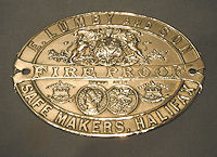 Lumby and Son Brass Safe Plate, 2 available   SP116